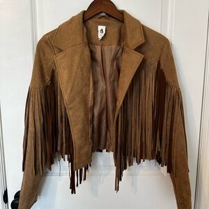 Women’s Suede Fringe Jacket / Size: M